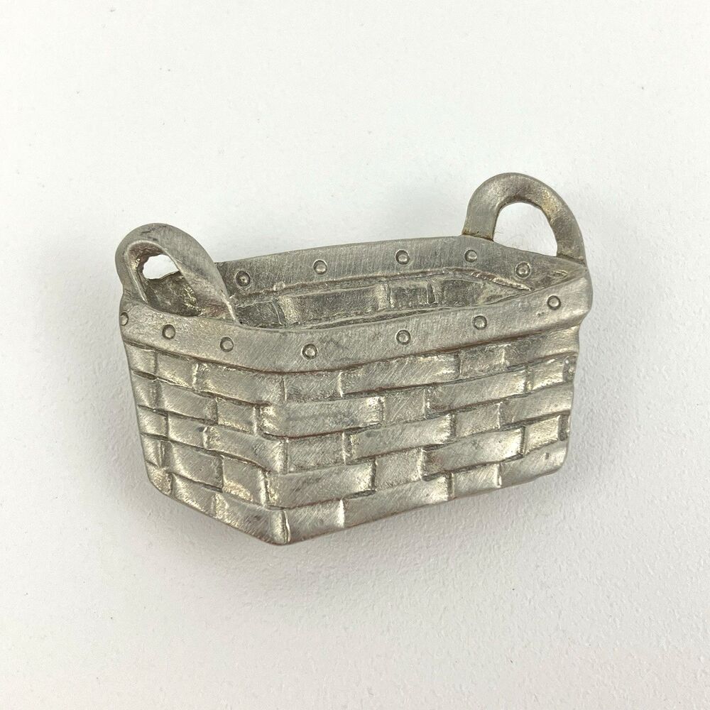 Longaberger Metal Pewter Basket Magnet | 1.5"